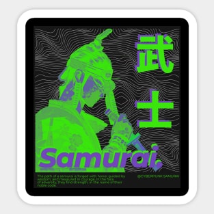 hypebeast aesthetic vaporewave samurai Sticker